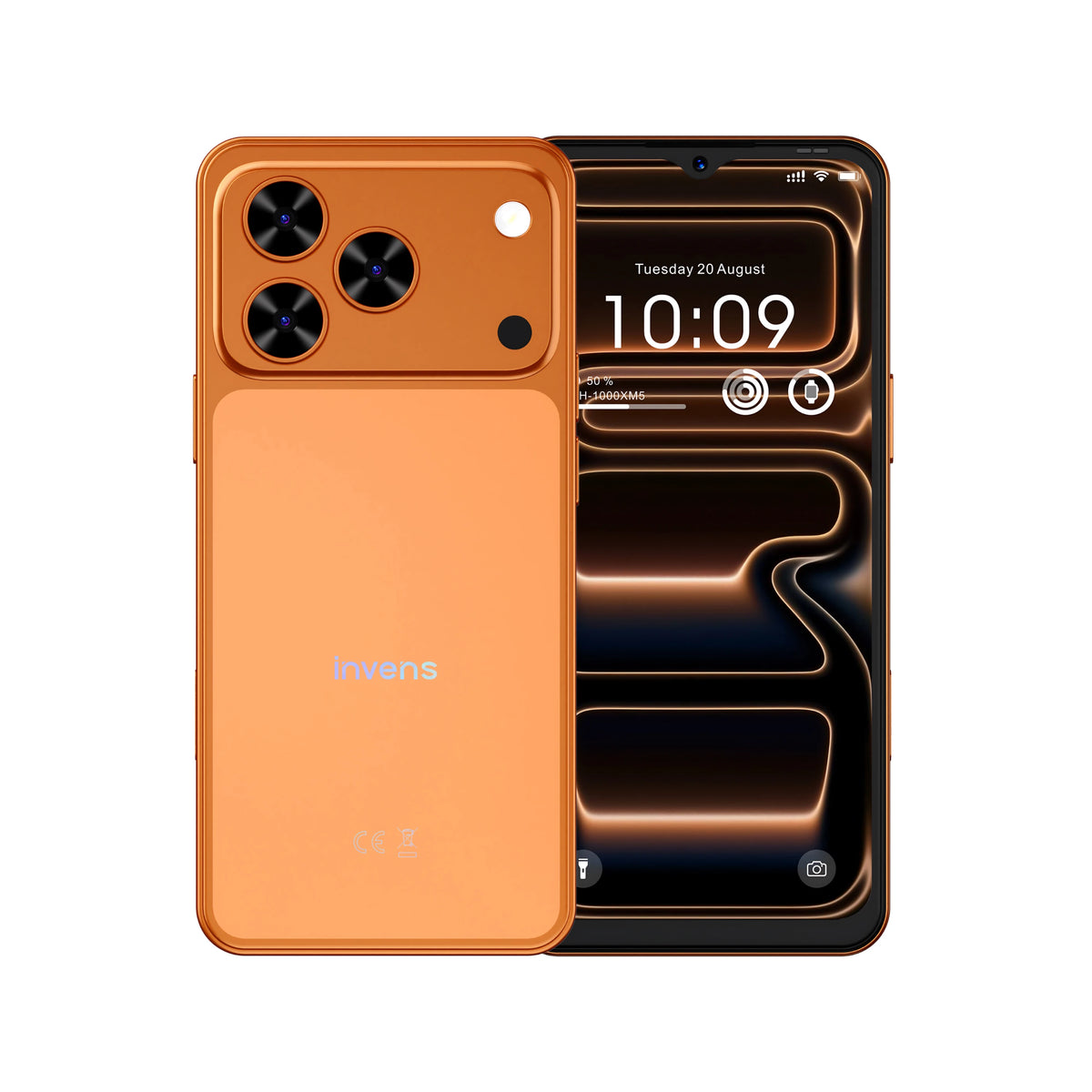 invens Note 18 Forge Orange back view